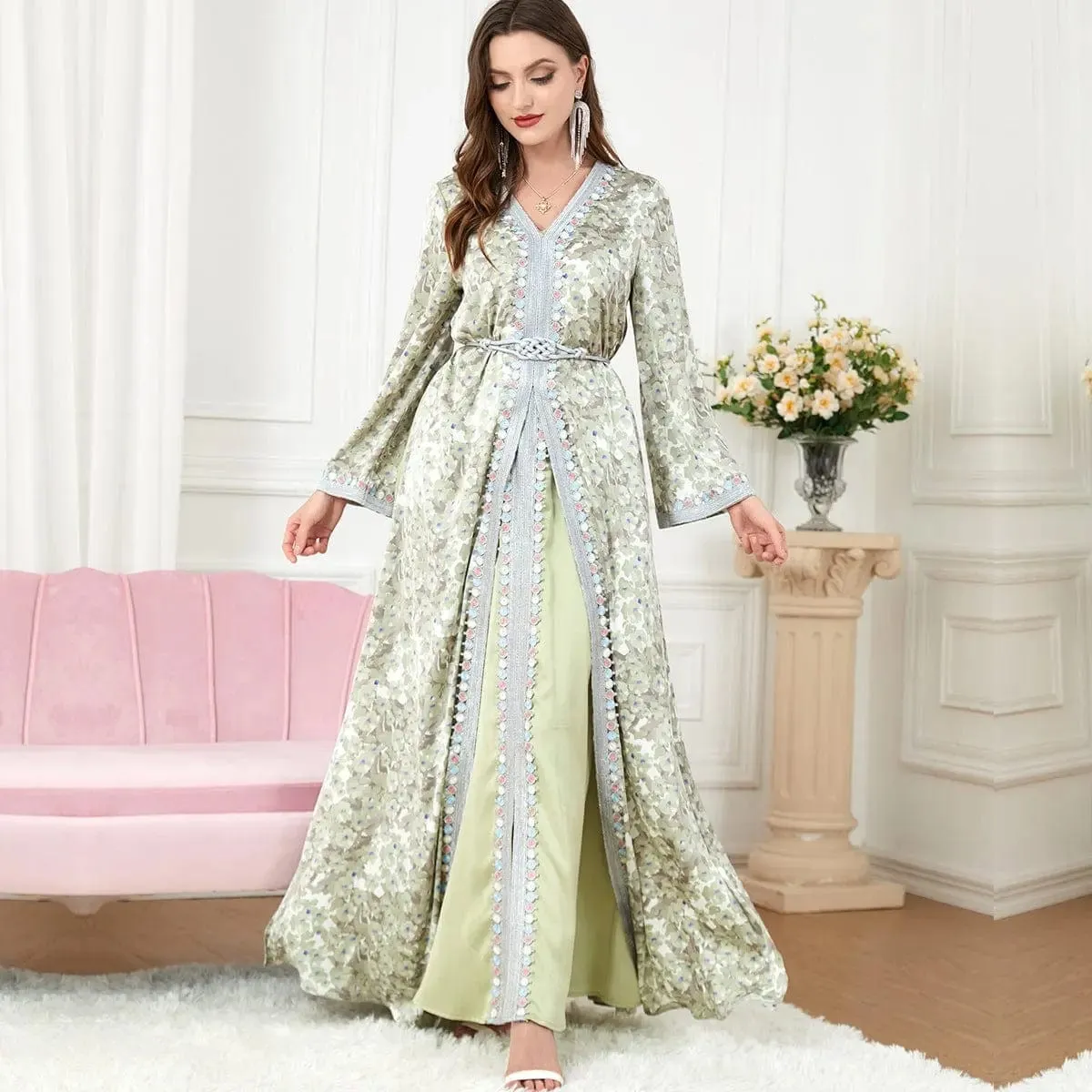 🌿 Women's Fashion Patchwork Suit Dress - Stylish and Elegant 🌿