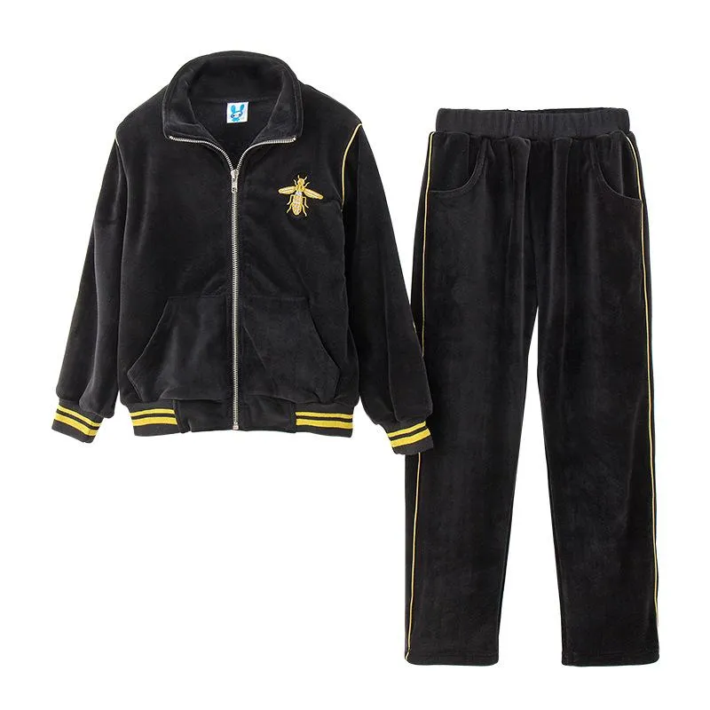 2 Pcs Youth Girl Soft Jackets And Pants