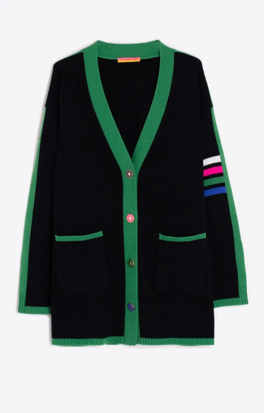31643 Four Stripes Cardigan