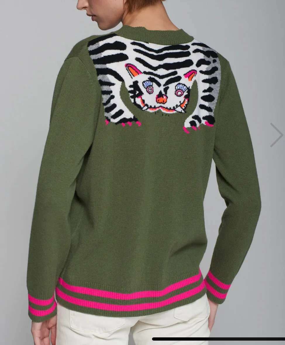 31645 Theresa Tiger Cardigan