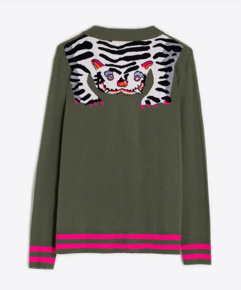 31645 Theresa Tiger Cardigan