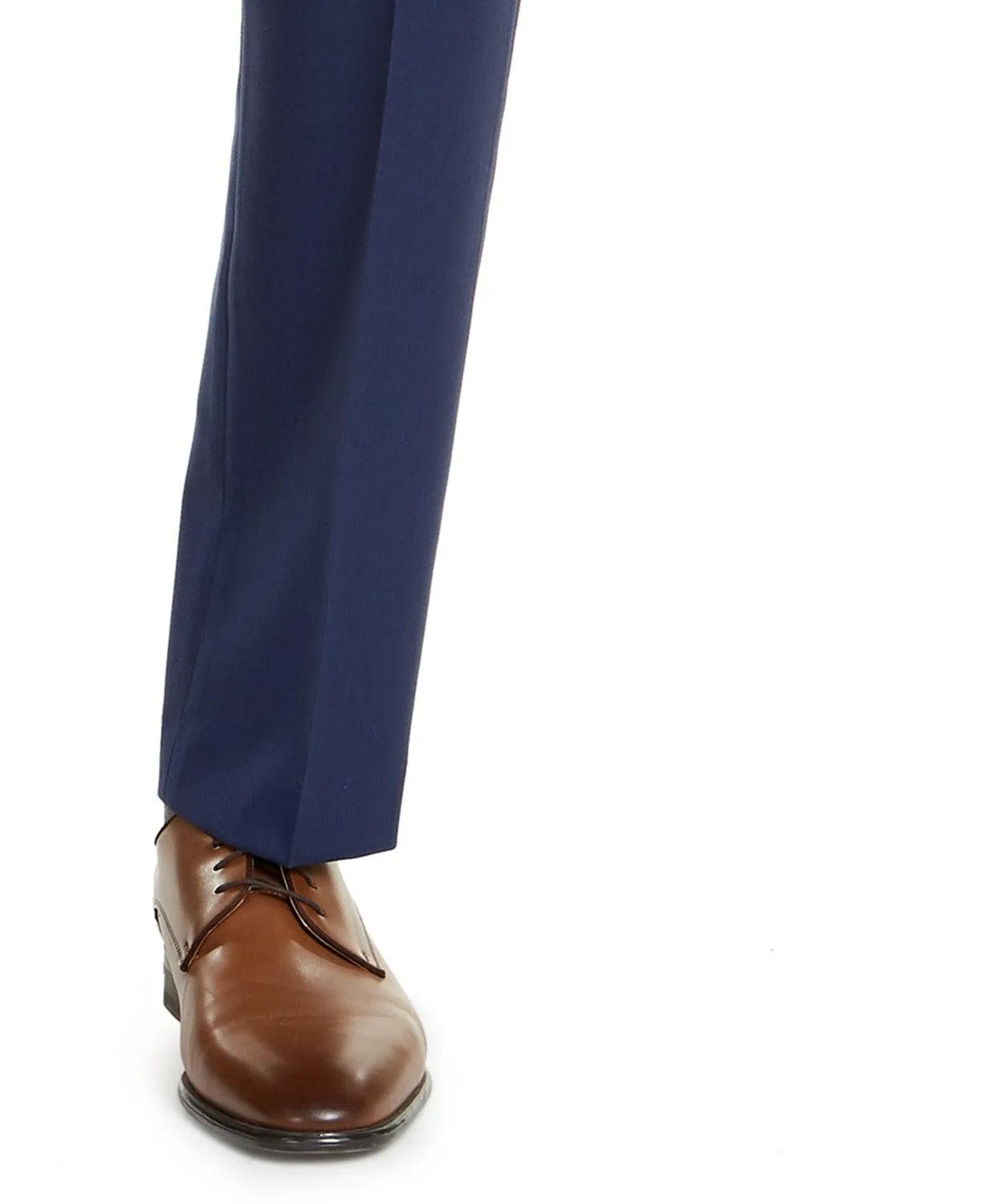Alfani Mens Slim fit Dress Pants 32 / 34 Blue Solid Stretch