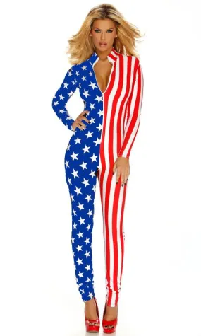 American Flag Stars and Stripes Jumpsuit 113202