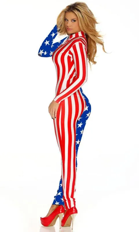 American Flag Stars and Stripes Jumpsuit 113202