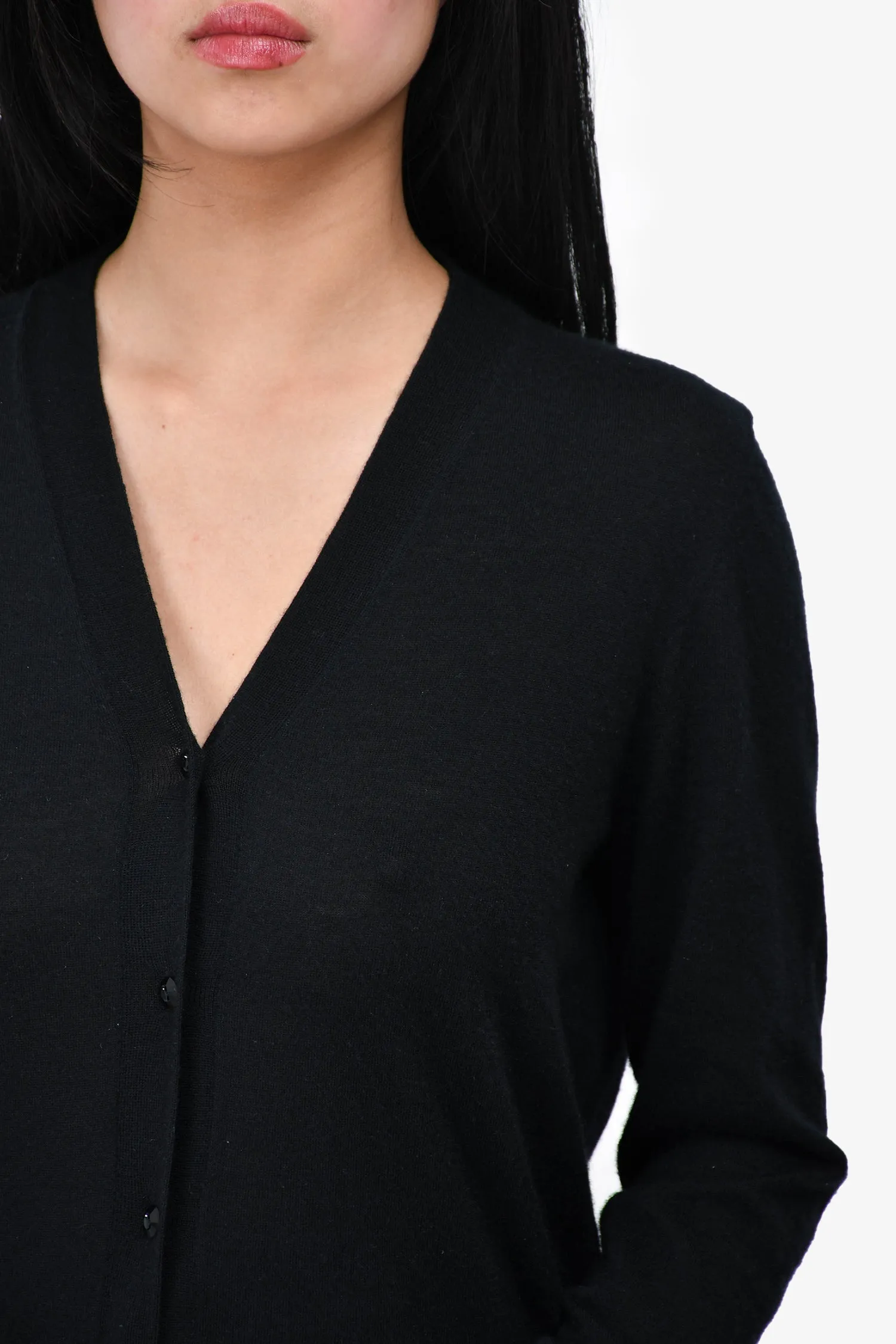 Arch The Black Thin Cashmere Cardigan Size 38