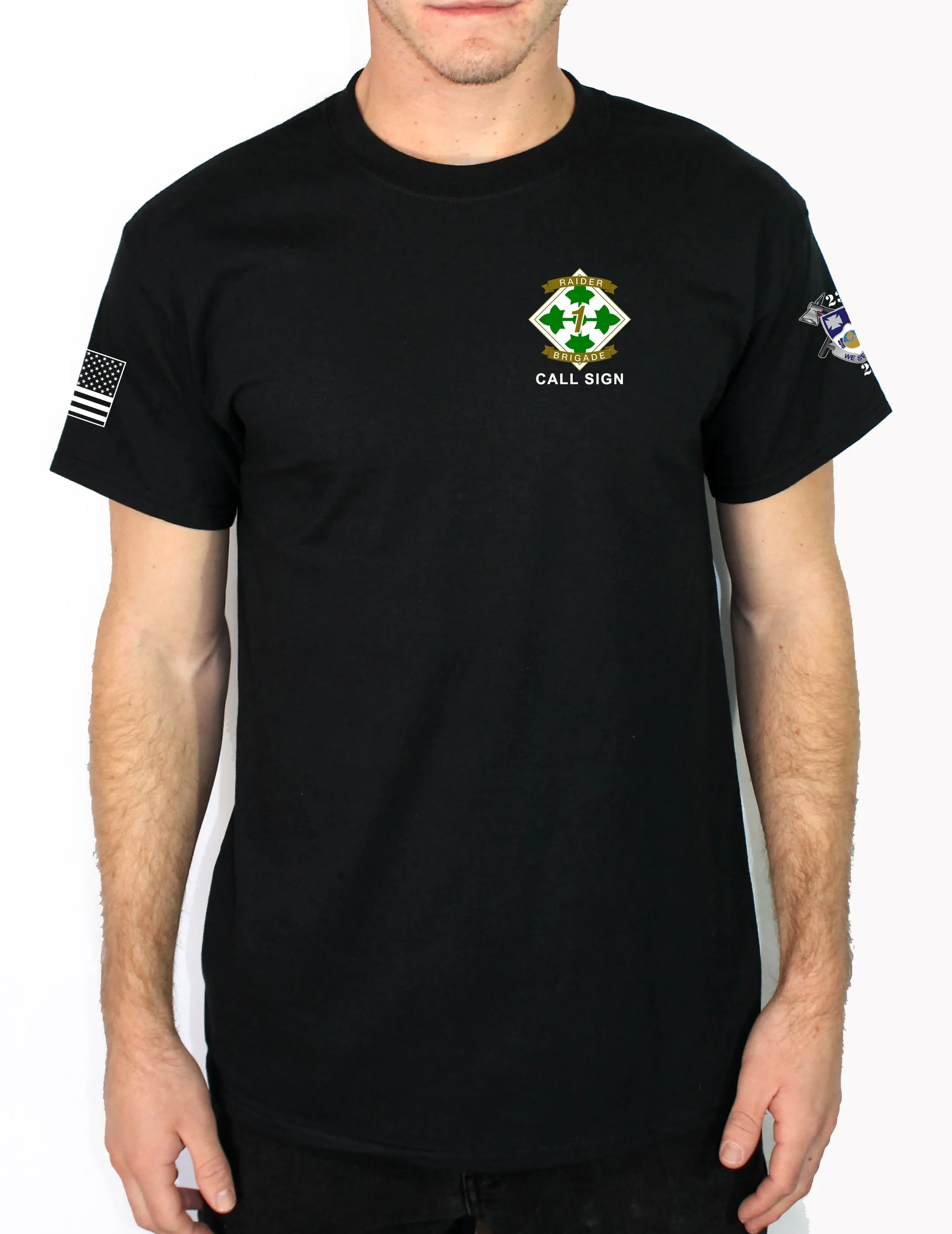 Aztec Co 50-50 Blend Black Unisex PT Short Sleeve Shirt. Approved for PT