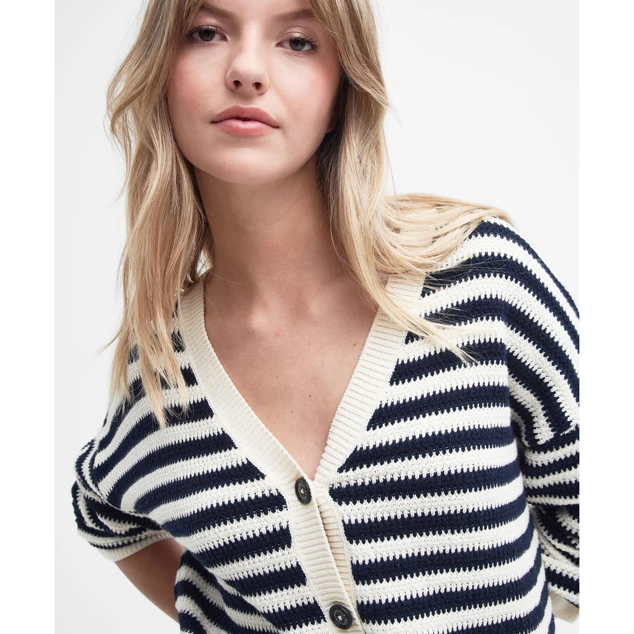 Barbour Sandgate Knit Cardigan Multi Stripe LKN1514MI11