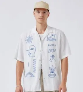 Barney Cools Resort Shirt - White Greco
