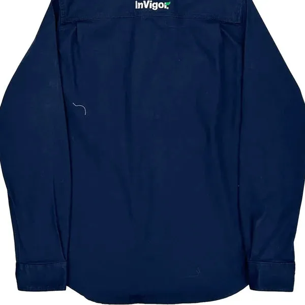 Basf Carhartt Shirt - Small Navy Cotton