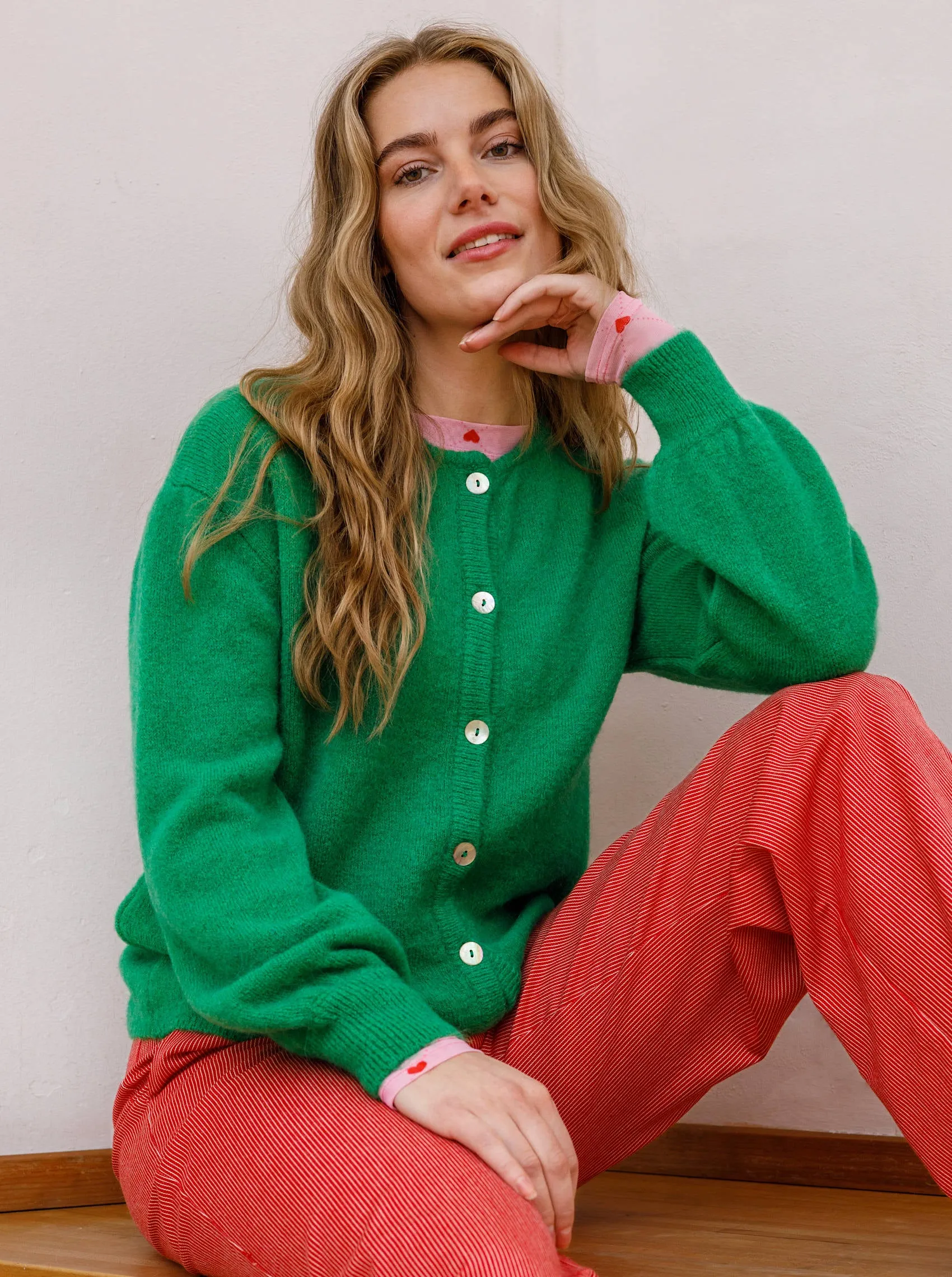 BCBELLA knit cardigan - Green