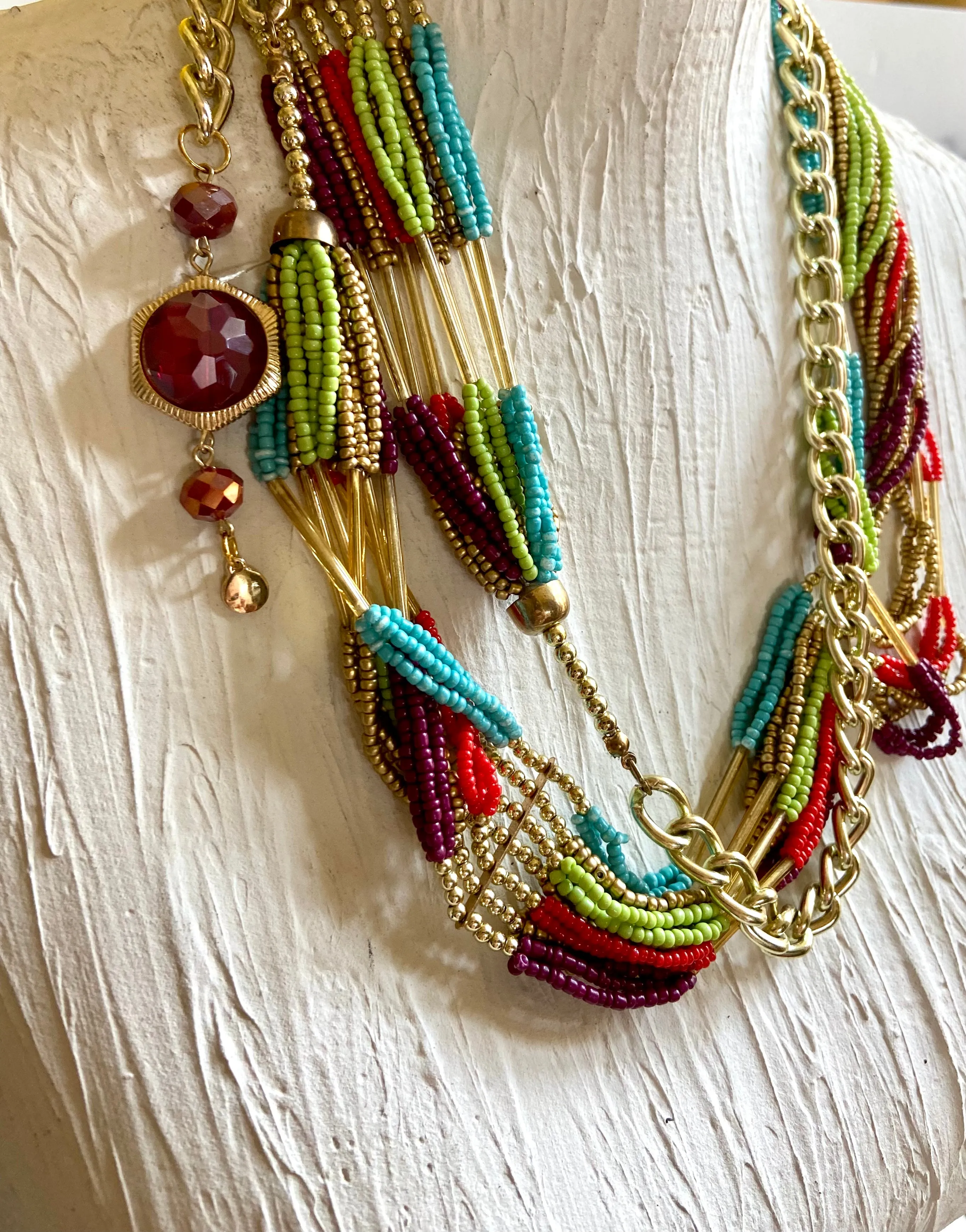Beads chain belt