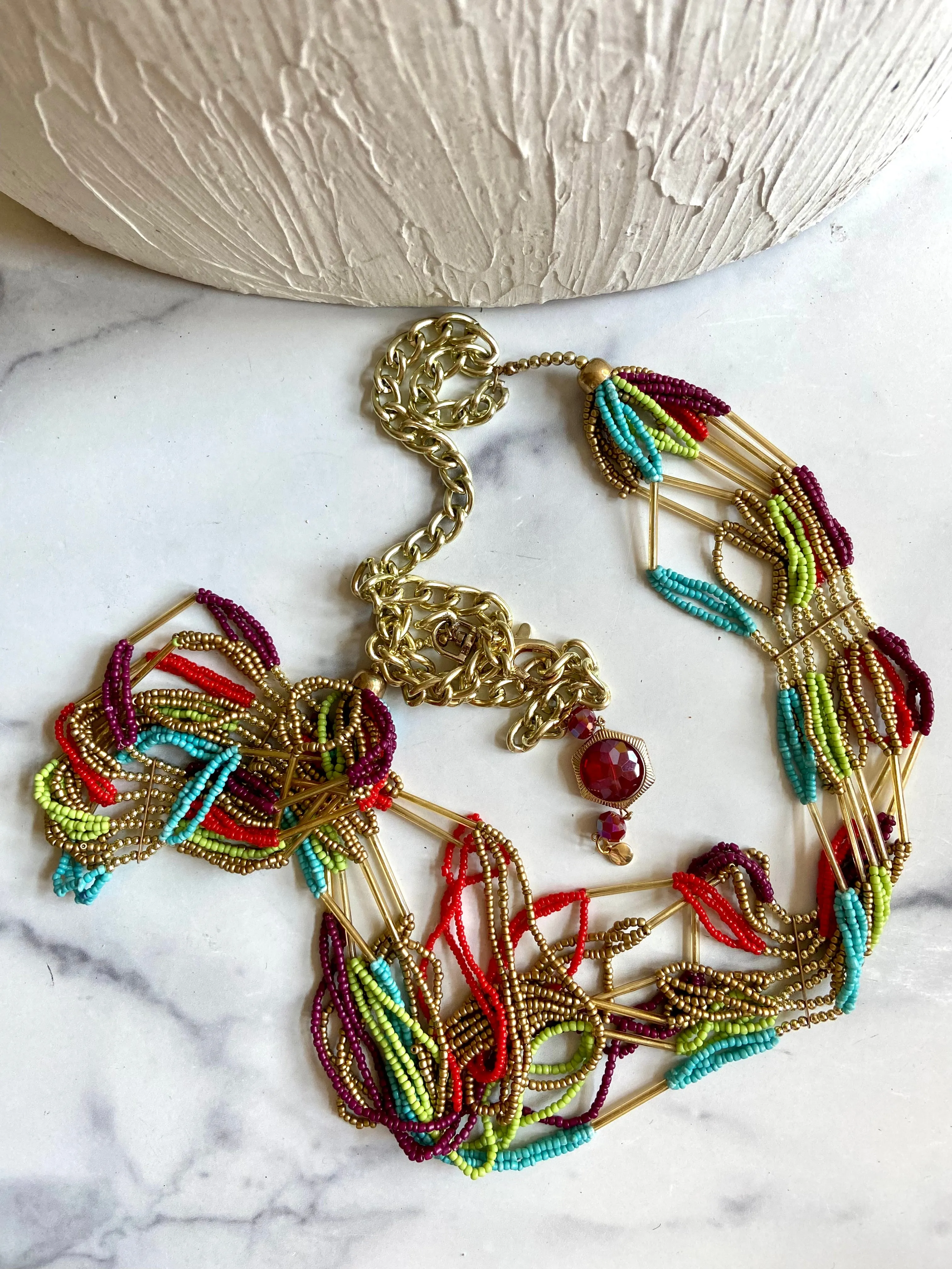 Beads chain belt