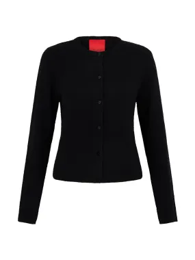 Black cashmere cardigan