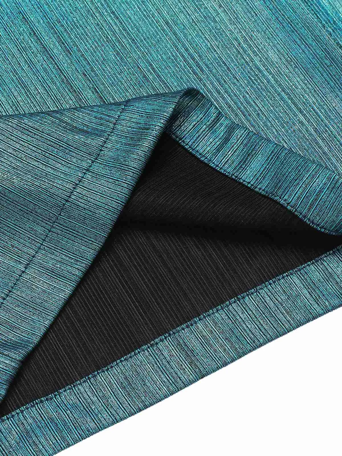 Blue 1930s Laser Flashing Spaghetti Strap Jumpsuit