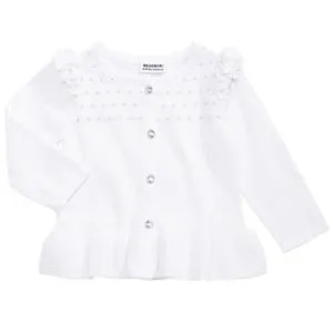 Blueberi Boulevard Little Girls Ruffled Cardigan, Size 5