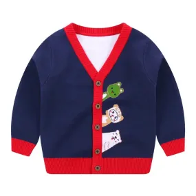 Boys Single-breasted Cardigan