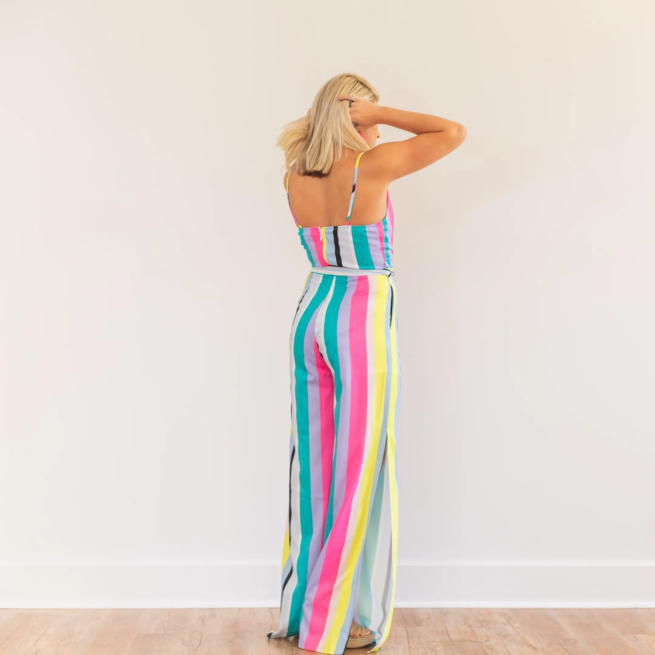 Brighter Days Striped Jumpsuit