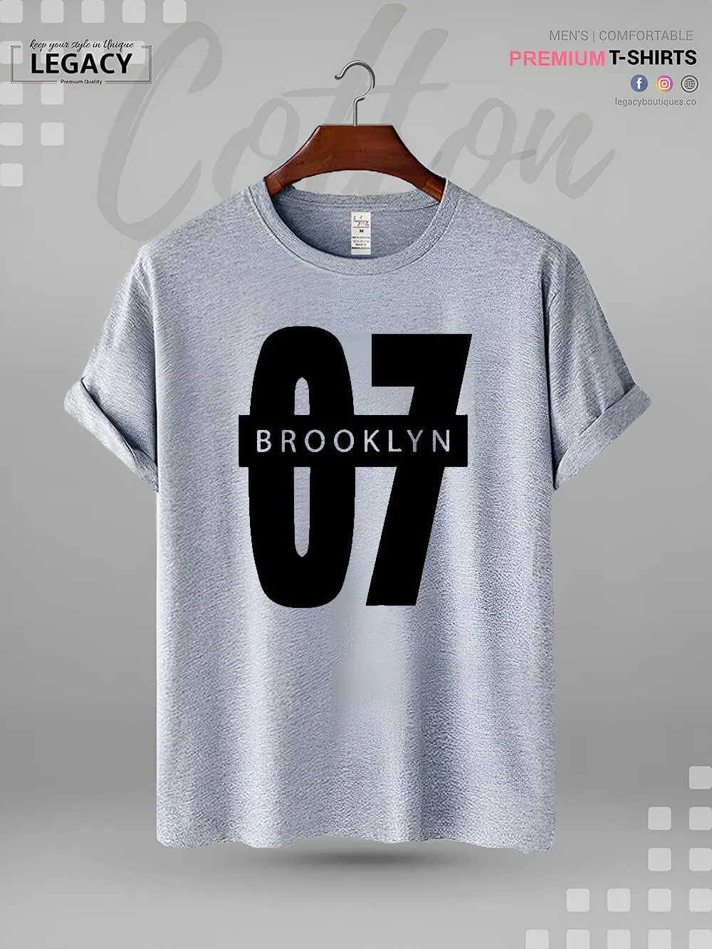 Brooklyn 07 Printed Men's High Quality Tee In Resonable Price