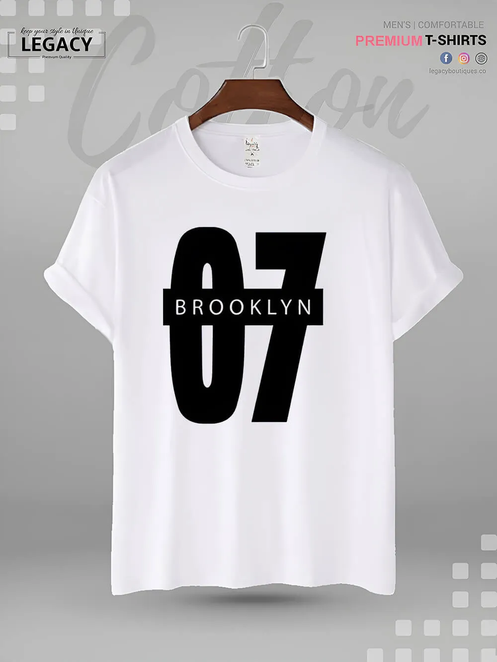 Brooklyn 07 Printed Men's High Quality Tee In Resonable Price