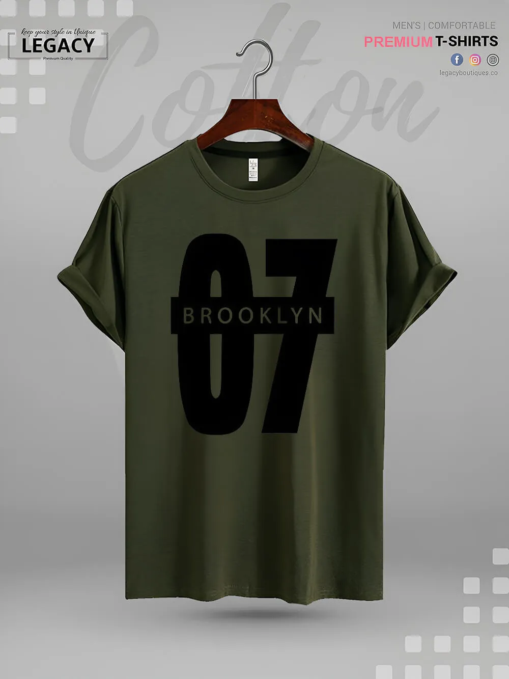 Brooklyn 07 Printed Men's High Quality Tee In Resonable Price