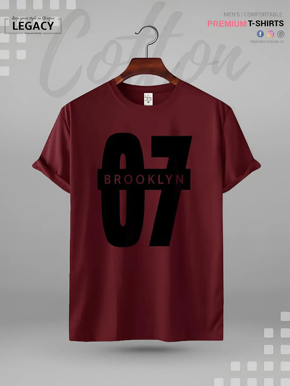 Brooklyn 07 Printed Men's High Quality Tee In Resonable Price