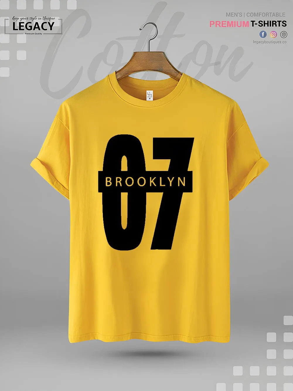 Brooklyn 07 Printed Men's High Quality Tee In Resonable Price