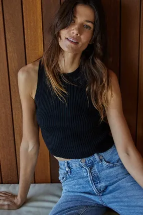 By Together Sawyer Sleeveless Sweater In Black