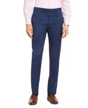 Calvin Klein Mens Slim fit Dress Pants 38 / 30 Blue Solid