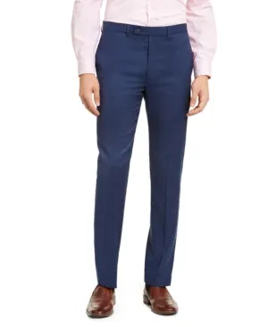 Calvin Klein Mens Slim fit Dress Pants 38 / 30 Blue Solid