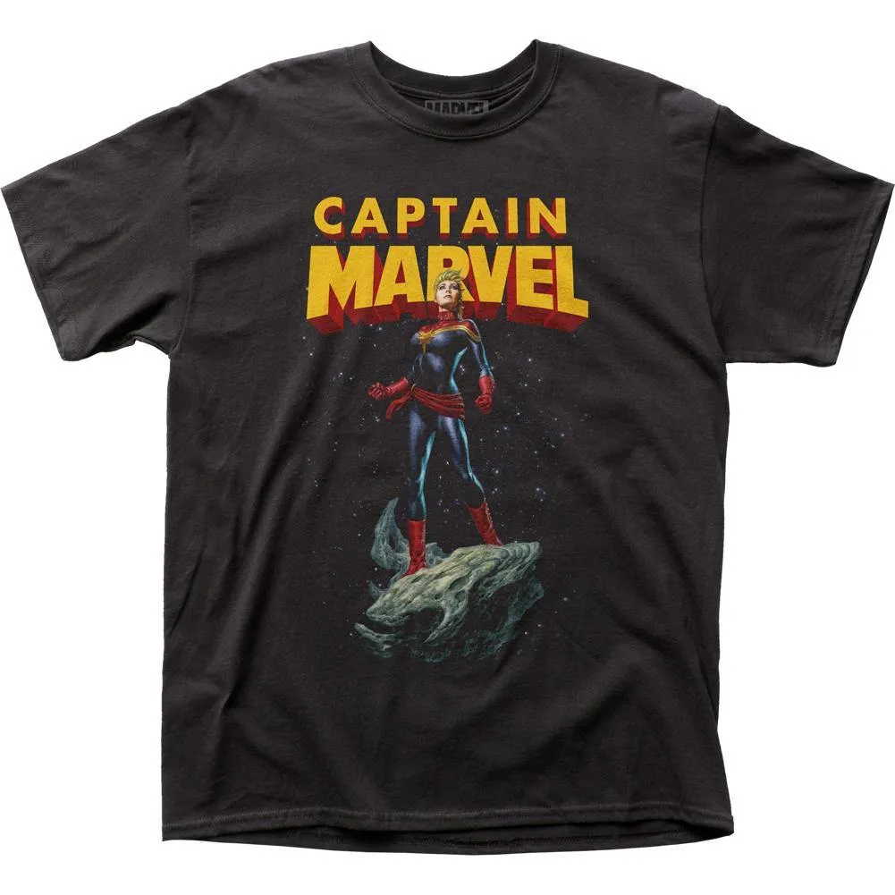 Captain Marvel Asteroid Marvel Comics Adult T-Shirt