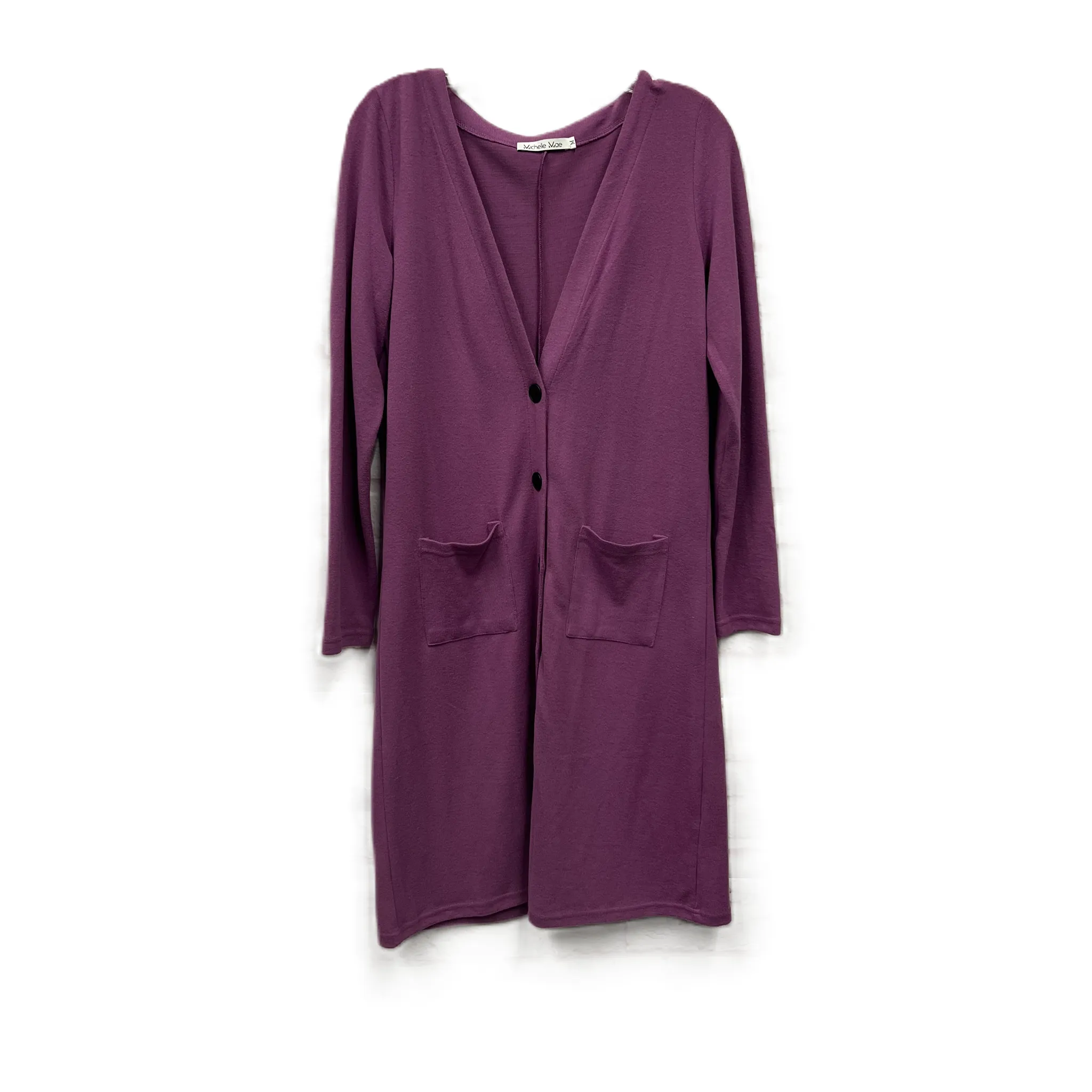 Cardigan By Michelle Mae In Purple, Size: M