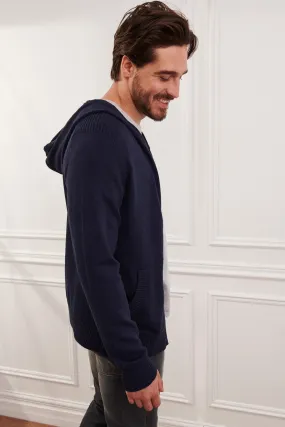 Cardigan en tricot à capuchon - Homme