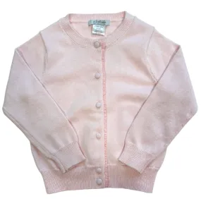 Cardigan with Ruffle- Pink