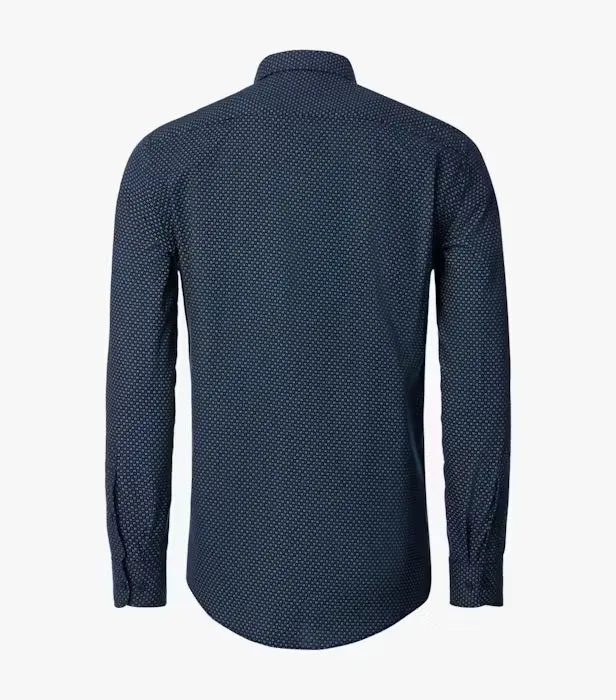 Casa Moda Long Sleeve Flannel Casual Shirt 100 - Dark Blue