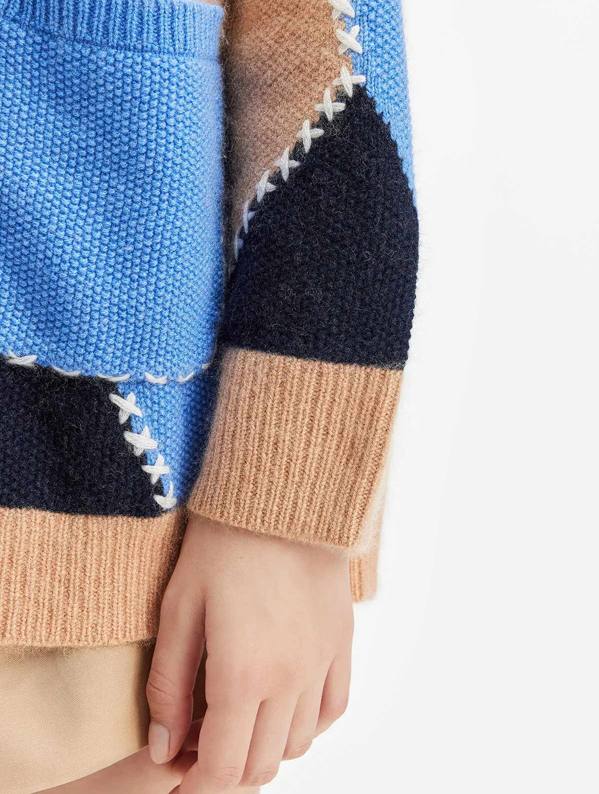 Cashmere Hand-Embroidered Art Cardigan