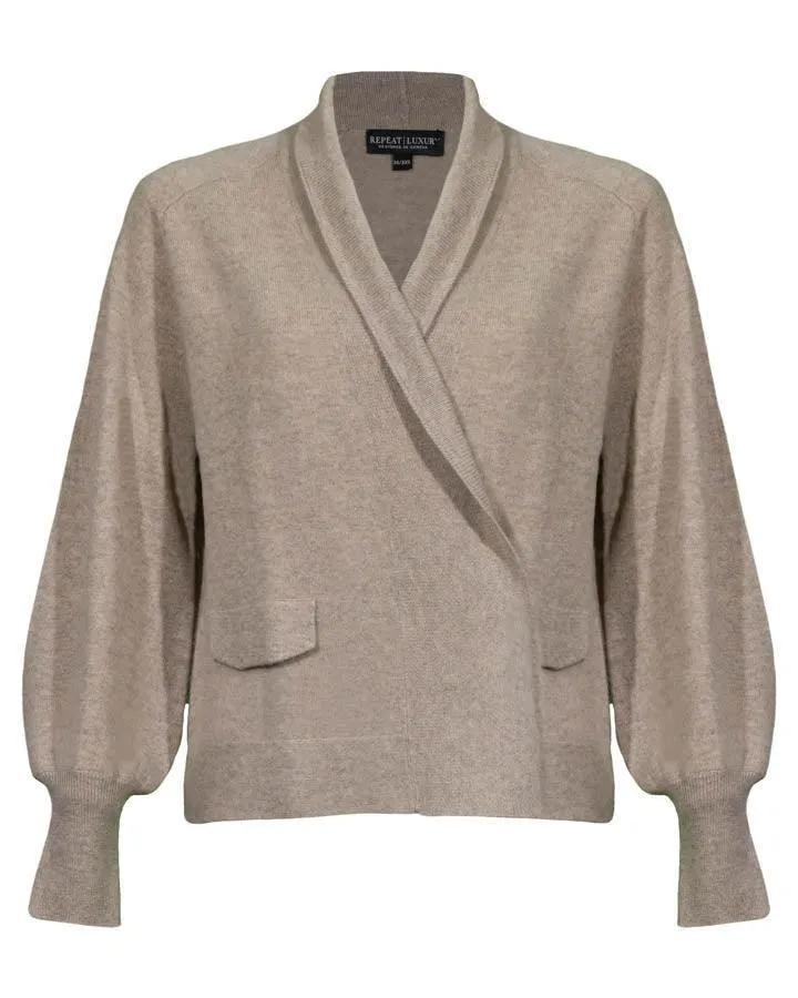 Cashmere Open Front Cardigan