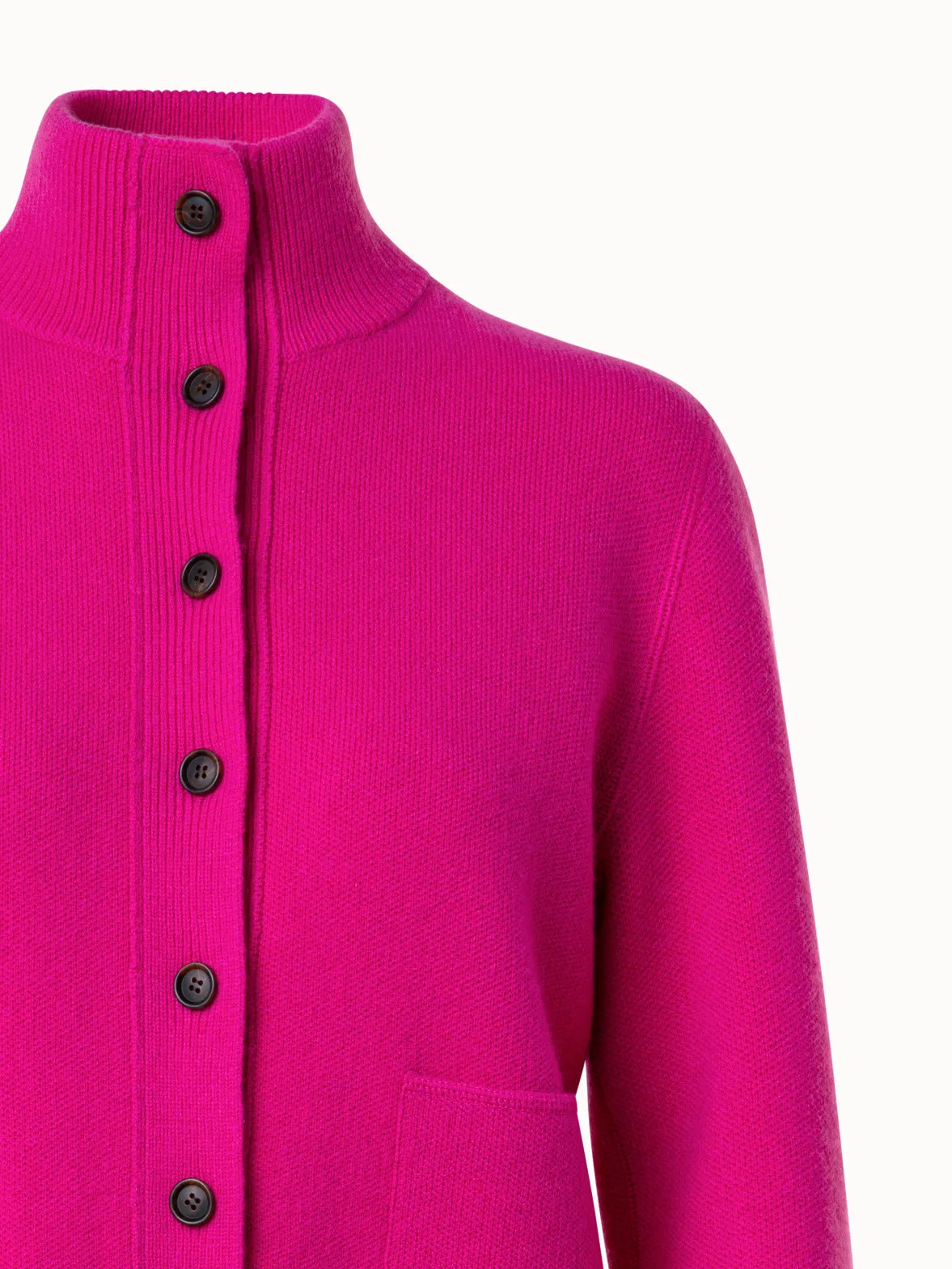 Cashmere Piqué Knit Cardigan