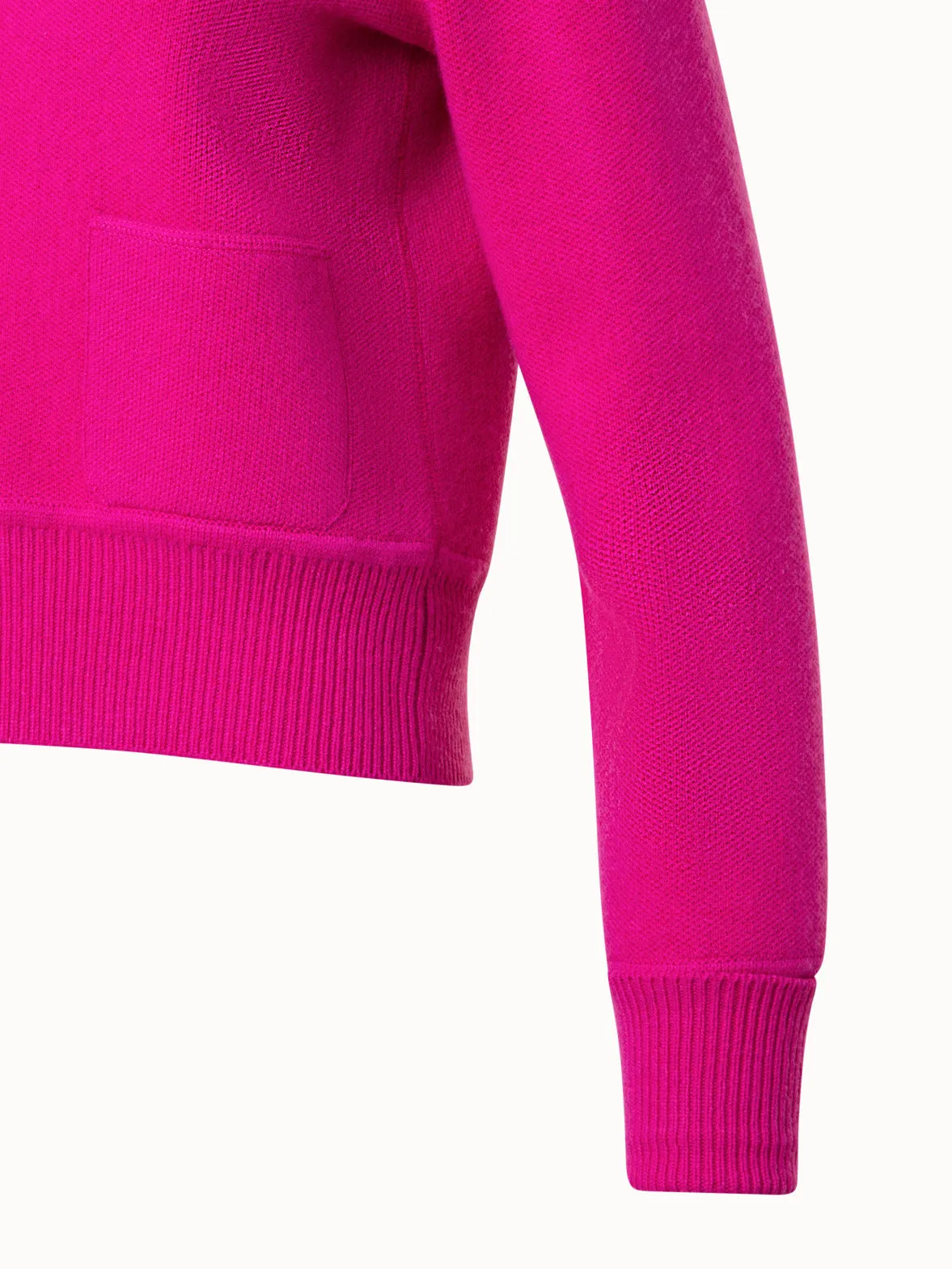Cashmere Piqué Knit Cardigan