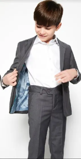 Charkole Slim Charcoal Dress Pants