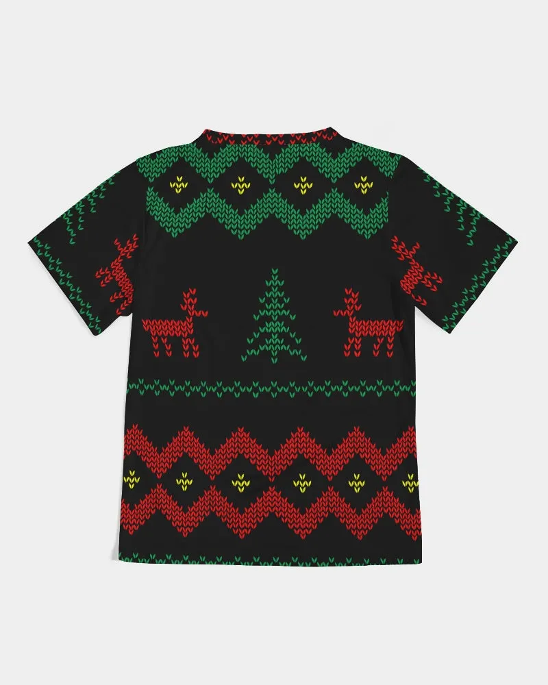 Christmas Merry Sweatshirt (Sweater) Black Kids Tee