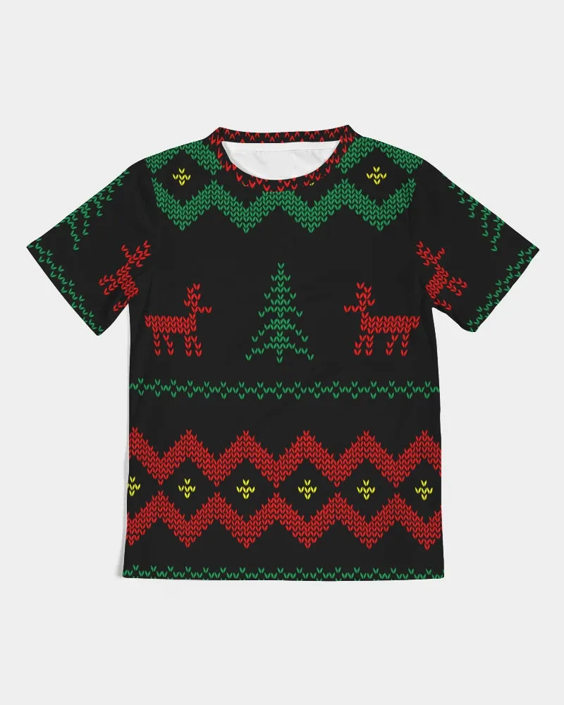 Christmas Merry Sweatshirt (Sweater) Black Kids Tee