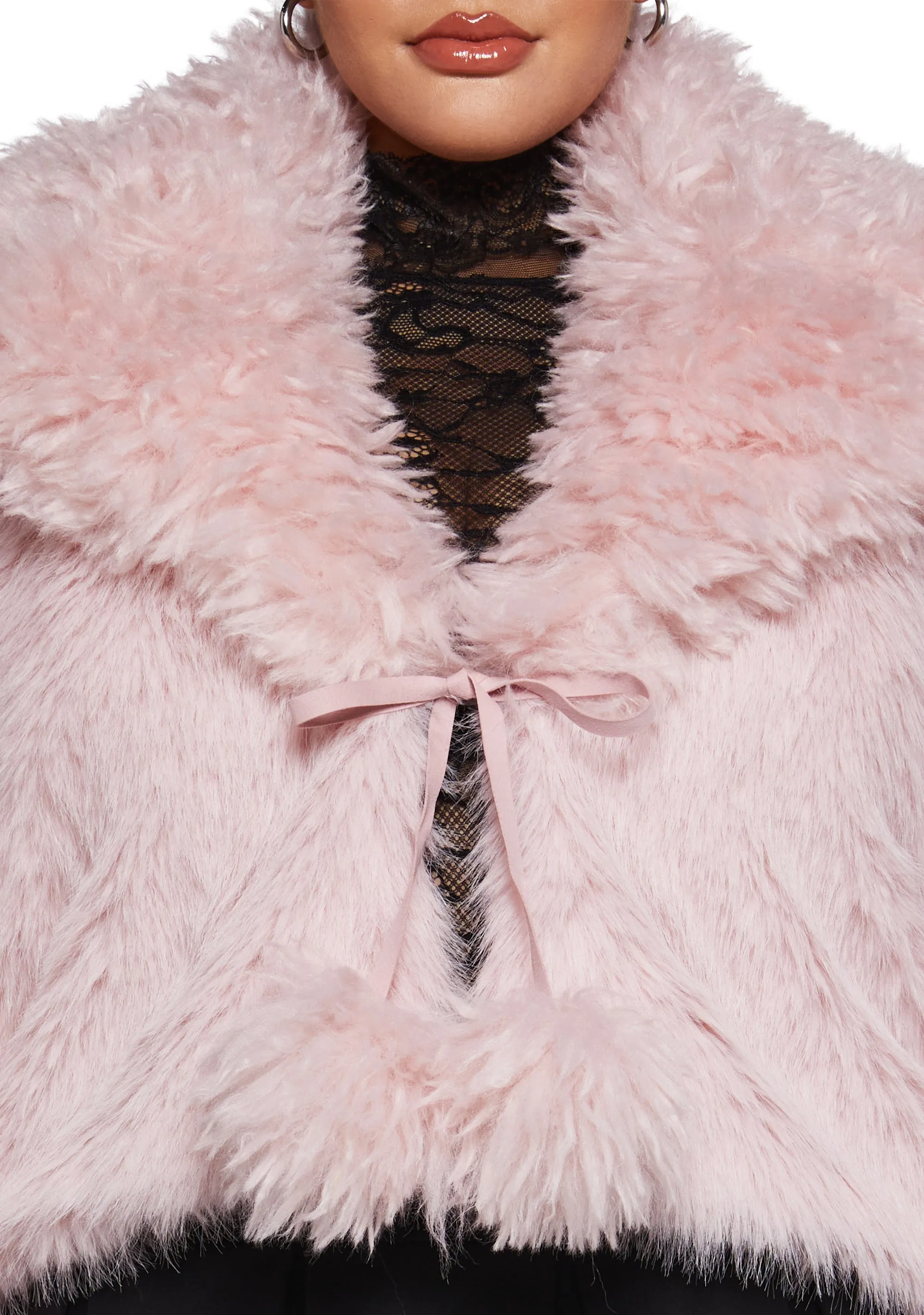 Clare Faux Fur Cropped Jacket