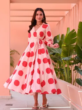 Classic Polka Wrap Dress