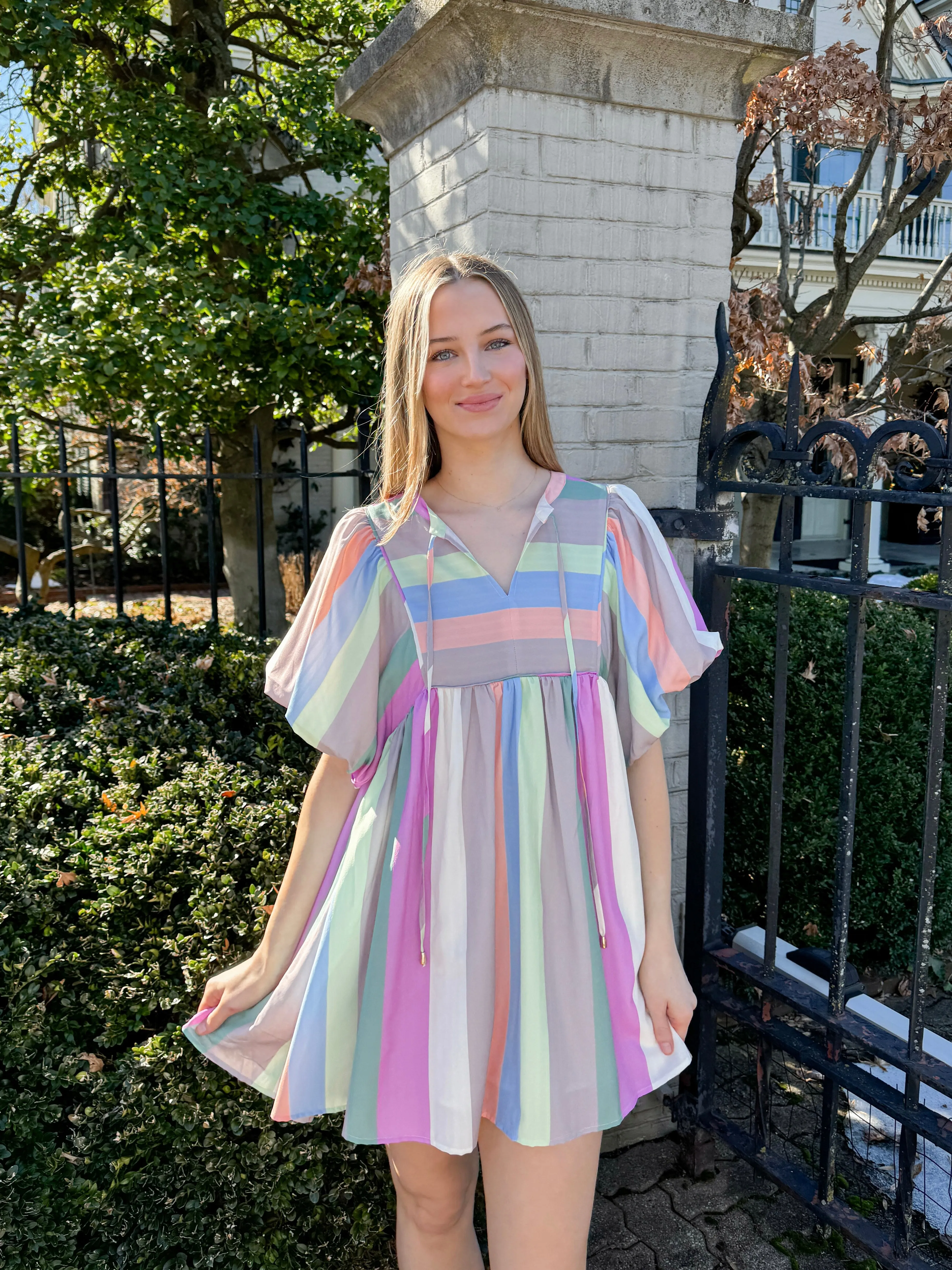 Classy Carnival Stripe Dress