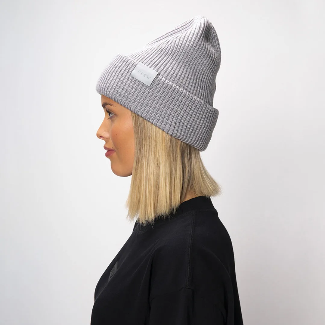 CLEW Long Fit Beanie Gray