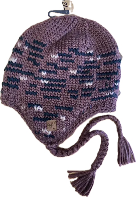 Coal Dori Earflap Beanie - Burgundy Multi