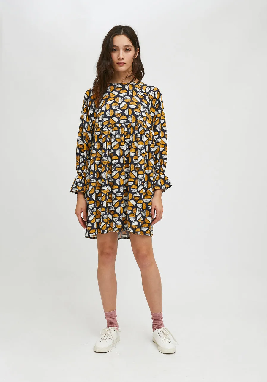 Coffee Bean Print Short babydoll dress by Compania Fantastica FA21COC05