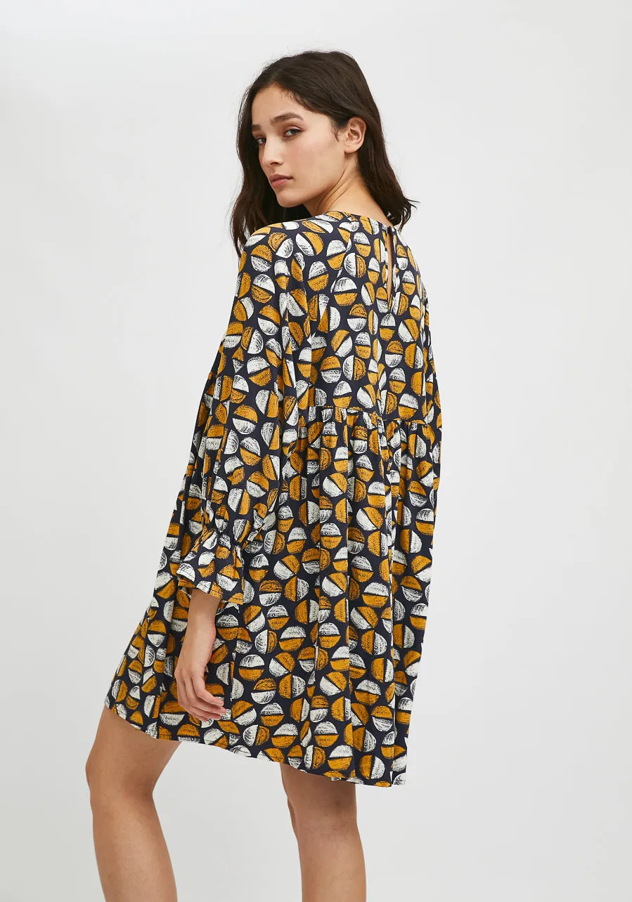 Coffee Bean Print Short babydoll dress by Compania Fantastica FA21COC05