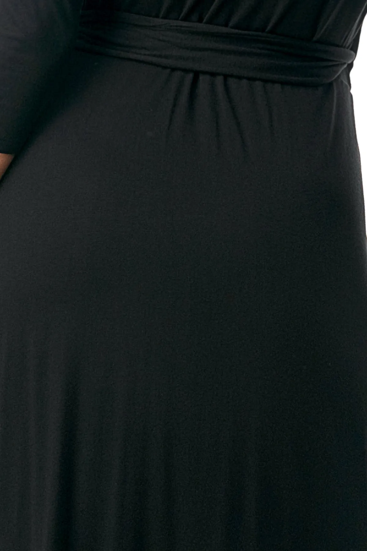 CORDELIA WRAP DRESS (BLACK)- VD3156