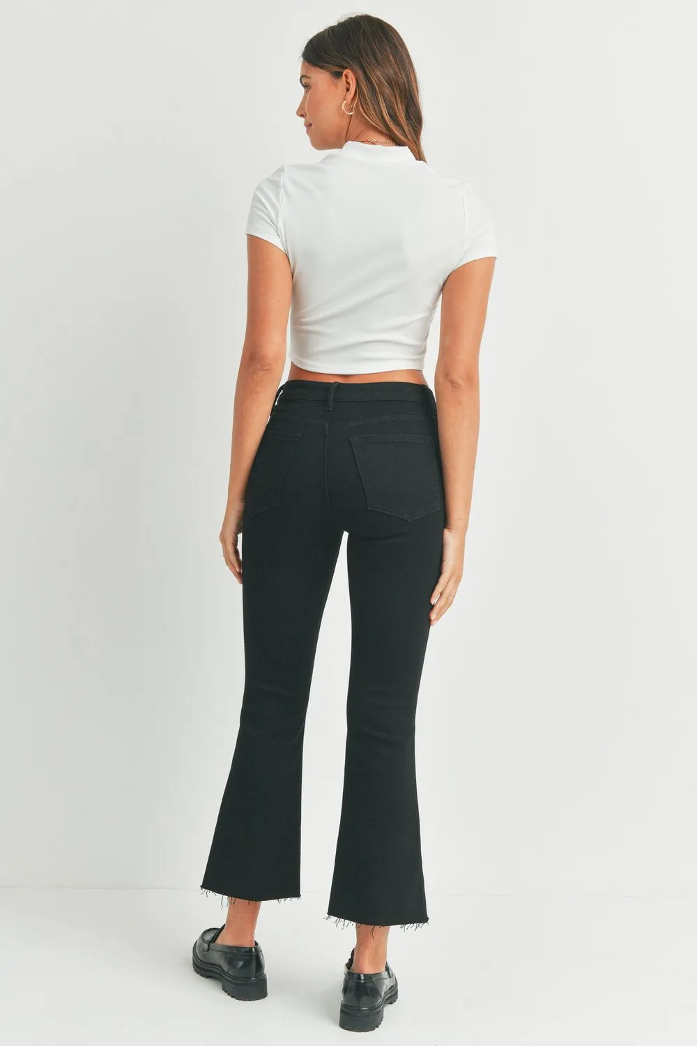 crop flare jean